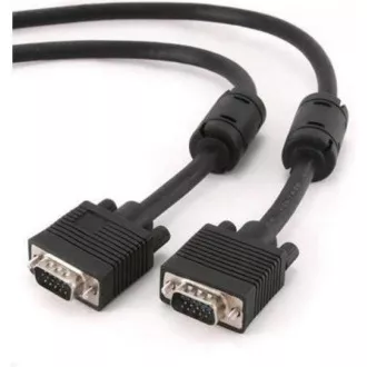 GEMBIRD Kabel VGA prodlužovací 3m, černý (15 F/F, dvojité stínění, feritová jádra) GEMBIRD Kabel VGA prodlužovací 3m, černý (15 F/F, dvojité stínění, feritová jádra)