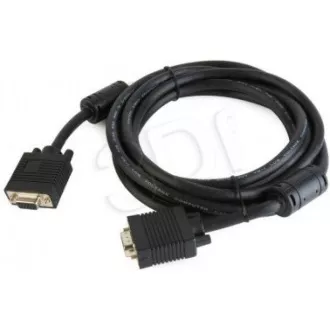 GEMBIRD Kabel VGA prodlužovací 3m, černý (15 F/F, dvojité stínění, feritová jádra) GEMBIRD Kabel VGA prodlužovací 3m, černý (15 F/F, dvojité stínění, feritová jádra)