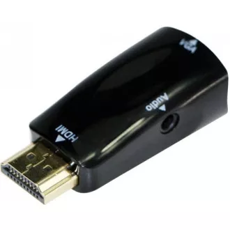 GEMBIRD Redukce HDMI - VGA+Audio (M/F, černá)