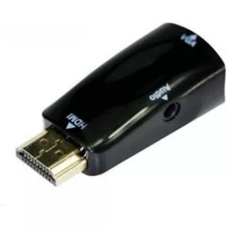 GEMBIRD Redukce HDMI - VGA+Audio (M/F, černá)