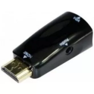 GEMBIRD Redukce HDMI - VGA+Audio (M/F, černá)