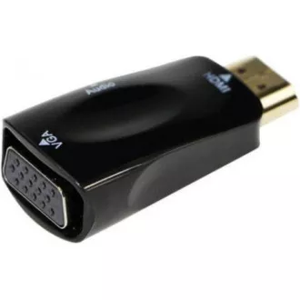 GEMBIRD Redukce HDMI - VGA+Audio (M/F, černá)