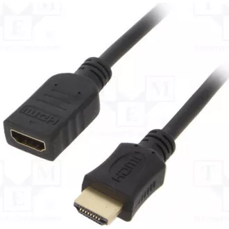 GEMBIRD Kabel prodlužovací HDMI - HDMI 1, 8m (zlacené konektory, stíněný)