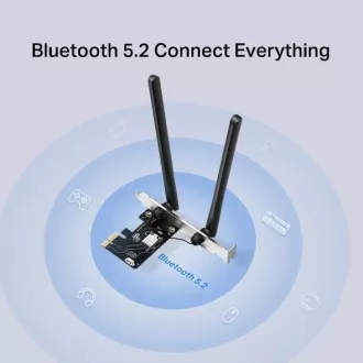 MERCUSYS MA86XE WiFi6E PCIe adapter (AXE5400, 2, 4GHz/5GHz/6GHz, Bluetooth5.3) MERCUSYS MA86XE WiFi6E PCIe adapter (AXE5400, 2, 4GHz/5GHz/6GHz, Bluetooth5.3)