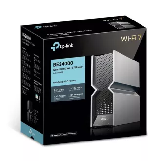 TP-Link Archer BE900 OneMesh/EasyMesh WiFi7 router(BE24000, 2, 4GHz/5GHz/6GHz, 1x10GbELAN/WAN, 1xSFP+/10GbEWAN/LAN, 4x2, 5GbE) TP-Link Archer BE900 OneMesh/EasyMesh WiFi7 router(BE24000, 2, 4GHz/5GHz/6GHz, 1x10GbELAN/WAN, 1xSFP+/10GbEWAN/LAN, 4x2, 5GbE)