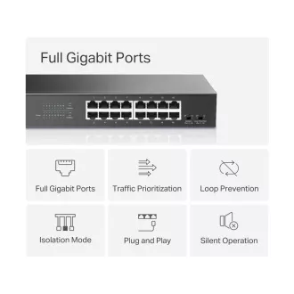 MERCUSYS switch MS116GS (16xGbE, fanless) MERCUSYS switch MS116GS (16xGbE, fanless)