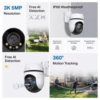 TP-Link Tapo C530WS venkovní-outdoor kamera (5MP, 3K 1620p, WiFi, IR 30m, microSD card) TP-Link Tapo C530WS venkovní-outdoor kamera (5MP, 3K 1620p, WiFi, IR 30m, microSD card)