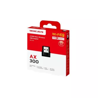 MERCUSYS MA14N WiFi6 USB nano adapter (AX300, 2, 4GHz, USB2.0) MERCUSYS MA14N WiFi6 USB nano adapter (AX300, 2, 4GHz, USB2.0)