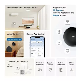 TP-Link Tapo H110 WiFi Chytrý infračervený IoT hub Tapo (2, 4GHz, BT, Matter certified)