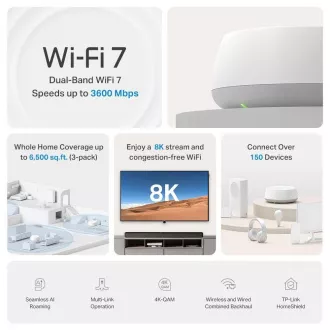 TP-Link Deco BE22(2-pack) WiFi7 Mesh (BE3600, 2, 4GHz/5GHz, 2xGbELAN/WAN) TP-Link Deco BE22(2-pack) WiFi7 Mesh (BE3600, 2, 4GHz/5GHz, 2xGbELAN/WAN)