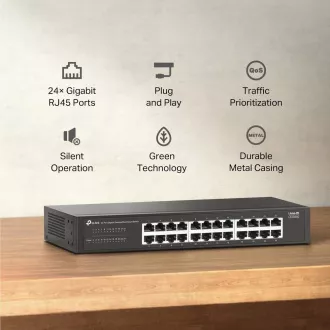 TP-Link LiteWave switch LS1024G (24xGbE, fanless) TP-Link LiteWave switch LS1024G (24xGbE, fanless)