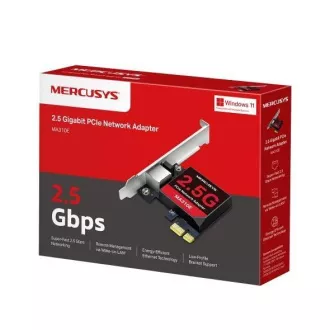 MERCUSYS MA310E Síťová karta 2, 5GbE (1x2, 5GbE, 1xPCIe2.1) MERCUSYS MA310E Síťová karta 2, 5GbE (1x2, 5GbE, 1xPCIe2.1)