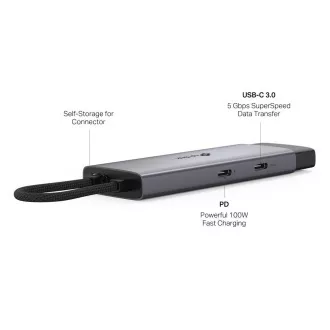 TP-Link UH5020C USB-C hub 5v1 (2x USB3.2Gen1, 2xUSB-C3.2Gen1, 1xHDMI, PD 100W)