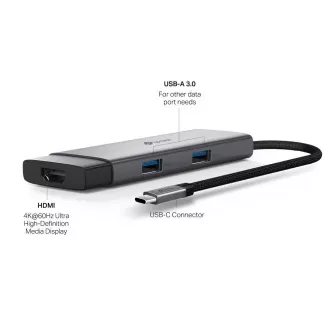 TP-Link UH5020C USB-C hub 5v1 (2x USB3.2Gen1, 2xUSB-C3.2Gen1, 1xHDMI, PD 100W)