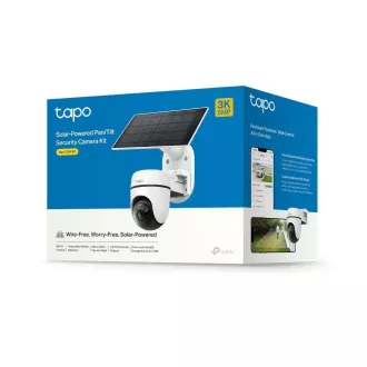 TP-Link Tapo C630 KIT venkovní kamera, solární panel (5MP, 3K, 1620p, IR 16m, WiFi, micro SD card, IP65) TP-Link Tapo C630 KIT venkovní kamera, solární panel (5MP, 3K, 1620p, IR 16m, WiFi, micro SD card, IP65)