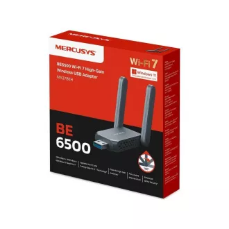 MERCUSYS MA37BEH WiFi7 USB adapter (AC1300, 2, 4GHz/5GHz/6GHz, USB3.0) MERCUSYS MA37BEH WiFi7 USB adapter (AC1300, 2, 4GHz/5GHz/6GHz, USB3.0)