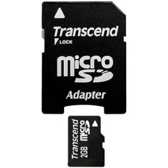 TRANSCEND MicroSD karta 2GB, bez adaptéru TRANSCEND MicroSD karta 2GB, bez adaptéru