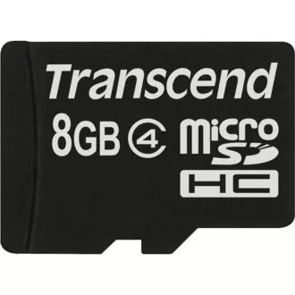 TRANSCEND MicroSDHC karta 8GB Class 4, bez adaptéru TRANSCEND MicroSDHC karta 8GB Class 4, bez adaptéru