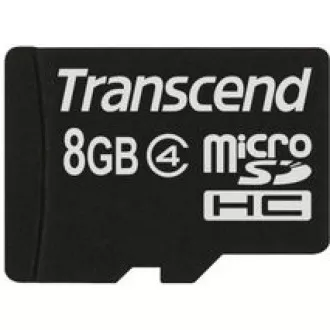 TRANSCEND MicroSDHC karta 8GB Class 4, bez adaptéru TRANSCEND MicroSDHC karta 8GB Class 4, bez adaptéru