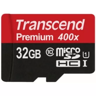 TRANSCEND MicroSDHC karta 32GB Premium, Class 10 UHS-I 300x, bez adaptéru TRANSCEND MicroSDHC karta 32GB Premium, Class 10 UHS-I 300x, bez adaptéru