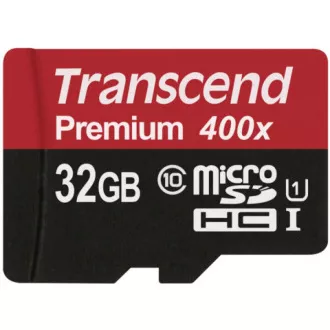 TRANSCEND MicroSDHC karta 32GB Premium, Class 10 UHS-I 300x, bez adaptéru TRANSCEND MicroSDHC karta 32GB Premium, Class 10 UHS-I 300x, bez adaptéru
