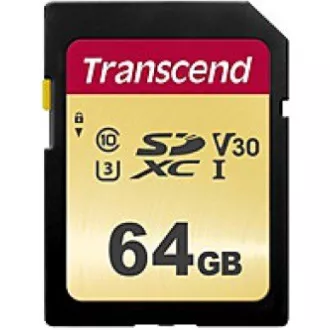 TRANSCEND SDXC karta 64GB 500S, UHS-I U3 V30 (R:95/W:50 MB/s) TRANSCEND SDXC karta 64GB 500S, UHS-I U3 V30 (R:95/W:50 MB/s)