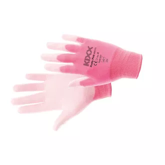 PRETTY PINK rukavicenylonové PU dla růžová 8 PRETTY PINK rukavicenylonové PU dla růžová 8