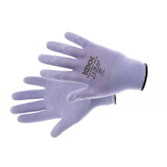 VERY VIOLET rukavice nylon. latex. dlaň fialová 8 VERY VIOLET rukavice nylon. latex. dlaň fialová 8