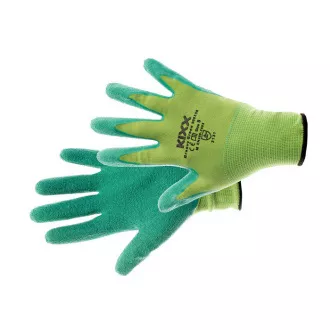 GROOVY GREEN rukavice nylon latex zelená 8