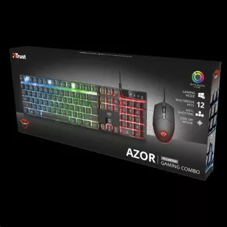TRUST set klávesnice + myš GXT 838 Azor Gaming Combo US TRUST set klávesnice + myš GXT 838 Azor Gaming Combo US