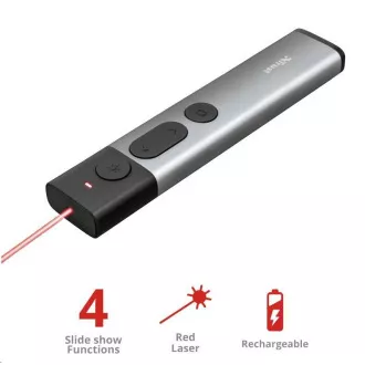 TRUST Prezentér Kazun Aluminium Wireless Presenter TRUST Prezentér Kazun Aluminium Wireless Presenter
