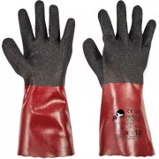 CHERRUG FH rukavice PVC černá/červená 8