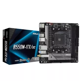 ASRock MB Sc AM4 B550M-ITX/AC, AMD B550M, 2xDDR4, HDMI, DP ASRock MB Sc AM4 B550M-ITX/AC, AMD B550M, 2xDDR4, HDMI, DP
