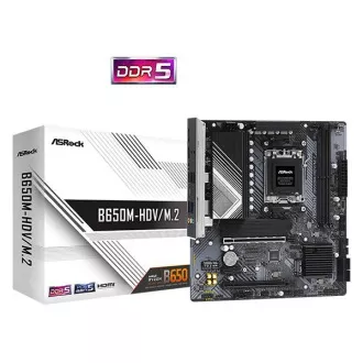 ASRock MB Sc AM5 B650M-HDV/M.2, AMD B650, 2xDDR5, 1xDP, 1xHDMI, mATX ASRock MB Sc AM5 B650M-HDV/M.2, AMD B650, 2xDDR5, 1xDP, 1xHDMI, mATX