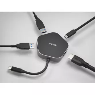 D-Link DUB-M420 4-in-1 USB-C Hub with HDMI and Power Delivery