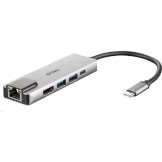 D-Link DUB-M520 5-in-1 USB-C Hub with HDMI/Ethernet and Power Delivery