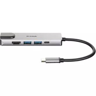 D-Link DUB-M520 5-in-1 USB-C Hub with HDMI/Ethernet and Power Delivery