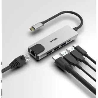 D-Link DUB-M520 5-in-1 USB-C Hub with HDMI/Ethernet and Power Delivery