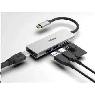 D-Link DUB-M530 5-in-1 USB-C Hub with HDMI and SD/microSD Card Reader D-Link DUB-M530 5-in-1 USB-C Hub with HDMI and SD/microSD Card Reader