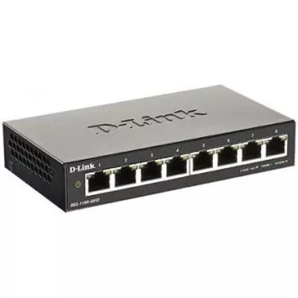 D-Link DGS-1100-08V2 8-port Gigabit Smart Managed switch, fanless D-Link DGS-1100-08V2 8-port Gigabit Smart Managed switch, fanless