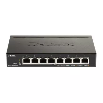 D-Link DGS-1100-08PV2 8-port Gigabit Smart Managed PoE switch, PoE budget 64W, fanless D-Link DGS-1100-08PV2 8-port Gigabit Smart Managed PoE switch, PoE budget 64W, fanless
