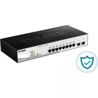 D-Link DGS-1210-08P 10-port Gigabit Smart PoE Switch, 8x GbE PoE+, 2x SFP, PoE 65W, fanless D-Link DGS-1210-08P 10-port Gigabit Smart PoE Switch, 8x GbE PoE+, 2x SFP, PoE 65W, fanless