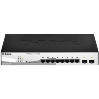 D-Link DGS-1210-08P 10-port Gigabit Smart PoE Switch, 8x GbE PoE+, 2x SFP, PoE 65W, fanless D-Link DGS-1210-08P 10-port Gigabit Smart PoE Switch, 8x GbE PoE+, 2x SFP, PoE 65W, fanless