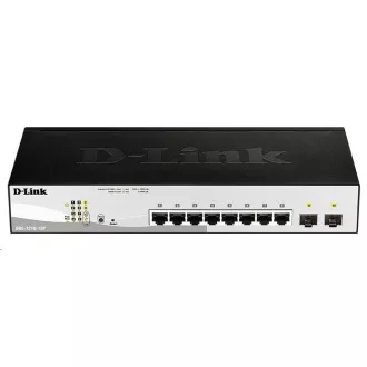 D-Link DGS-1210-10P 10-port Gigabit Smart+ PoE Switch, 8x GbE PoE+, 2x SFP, PoE 65W, fanless D-Link DGS-1210-10P 10-port Gigabit Smart+ PoE Switch, 8x GbE PoE+, 2x SFP, PoE 65W, fanless