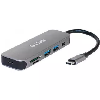D-Link DUB-2325 USB-C Hub with SD/microSD Card Reader, 2x USB3.0