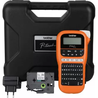 BROTHER tiskárna štítků PT-E110VP - 12mm, pásky TZe - popisovač - pro elektrikáře - s kufrem BROTHER tiskárna štítků PT-E110VP - 12mm, pásky TZe - popisovač - pro elektrikáře - s kufrem
