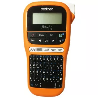 BROTHER tiskárna štítků PT-E110VP - 12mm, pásky TZe - popisovač - pro elektrikáře - s kufrem BROTHER tiskárna štítků PT-E110VP - 12mm, pásky TZe - popisovač - pro elektrikáře - s kufrem