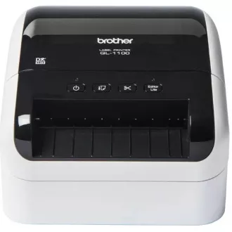 BROTHER tiskárna štítků QL-1100 - 101, 6mm, termotisk, USB, Profesionální Tiskárna Štítků - Vestavěná řezačka