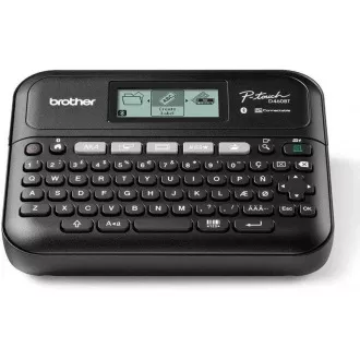 BROTHER tiskárna štítků PT-D460BTVP, 18mm pásky, USB, kufřík, velký grafický displej BROTHER tiskárna štítků PT-D460BTVP, 18mm pásky, USB, kufřík, velký grafický displej