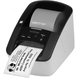 BROTHER tiskárna štítků QL-700 - 62mm, termotisk, USB, Profesionální Tiskárna Štítků BROTHER tiskárna štítků QL-700 - 62mm, termotisk, USB, Profesionální Tiskárna Štítků